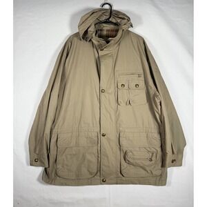 VTG Woolrich Utility Jacket Mens XL Tan Outdoor Fishing Hunting Gorpcore Field